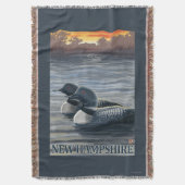 New Hampshire Common Loon Deken (Voorkant Verticaal)