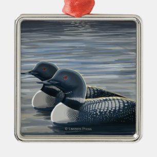 New Hampshire Common Loon Metalen Ornament