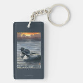 New Hampshire Common Loon Sleutelhanger (achterkant)