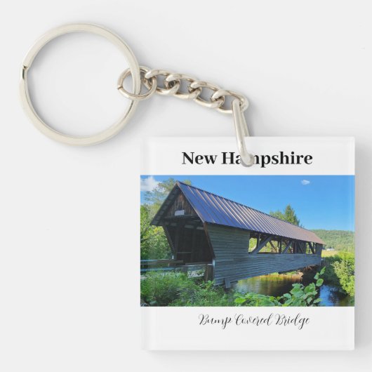 New Hampshire Covered Bridge Sleutelhanger (voorkant)