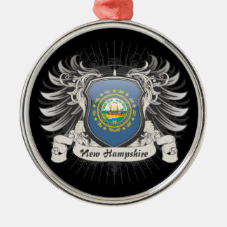 New Hampshire Crest Metalen Ornament
