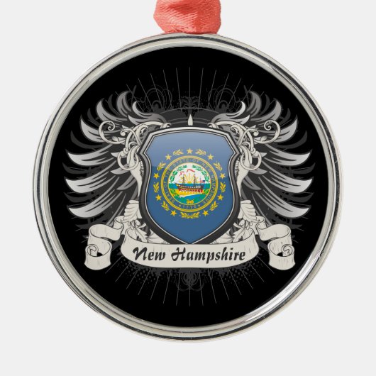 New Hampshire Crest Metalen Ornament (Voorkant)