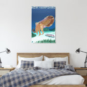 New Hampshire Cuttlefish Scene Canvas Afdruk (Insitu (Slaapkamer))