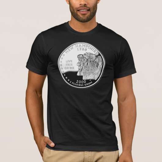 New Hampshire - Dark T-shirt (Voorkant)