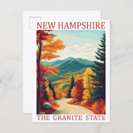 New Hampshire de Granite State Verenigde Staten Tr Briefkaart