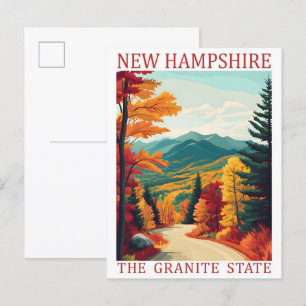 New Hampshire de Granite State Verenigde Staten Tr Briefkaart