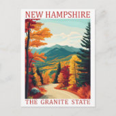 New Hampshire de Granite State Verenigde Staten Tr Briefkaart (Voorkant)