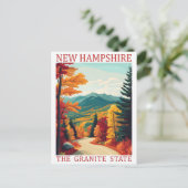 New Hampshire de Granite State Verenigde Staten Tr Briefkaart (Staand voorkant)