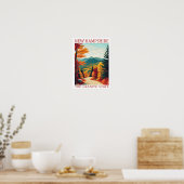 New Hampshire de Granite State VS Reisbestemming Poster (Keuken)