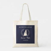 New Hampshire Destination Wedding Welcome Tote Bag (Achterkant)