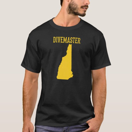 New Hampshire Divemaster Scuba Diving Instructor D T-shirt (Voorkant)