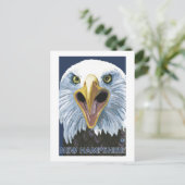 New Hampshire Eagle Up Close Briefkaart (Staand voorkant)