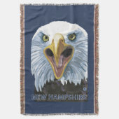 New Hampshire Eagle Up Close Deken (Voorkant Verticaal)