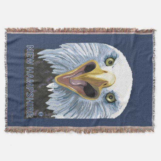 New Hampshire Eagle Up Close Deken (Voorkant)