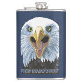 New Hampshire Eagle Up Close Heupfles (Voorkant)