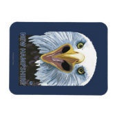 New Hampshire Eagle Up Close Magneet (Horizontaal)