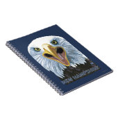 New Hampshire Eagle Up Close Notitieboek (Rechterzijde)