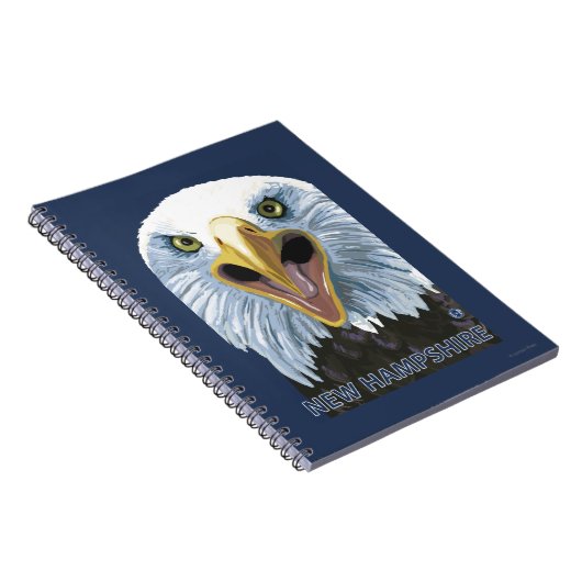 New Hampshire Eagle Up Close Notitieboek (Rechterzijde)