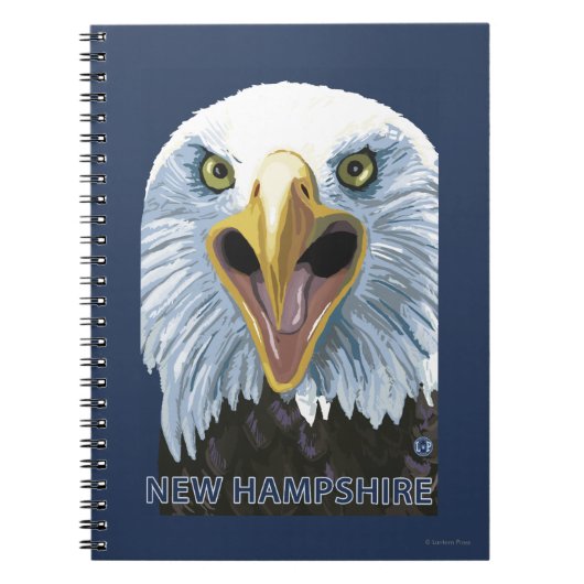 New Hampshire Eagle Up Close Notitieboek (Voorkant)
