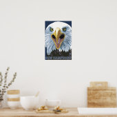 New Hampshire Eagle Up Close Poster (Keuken)