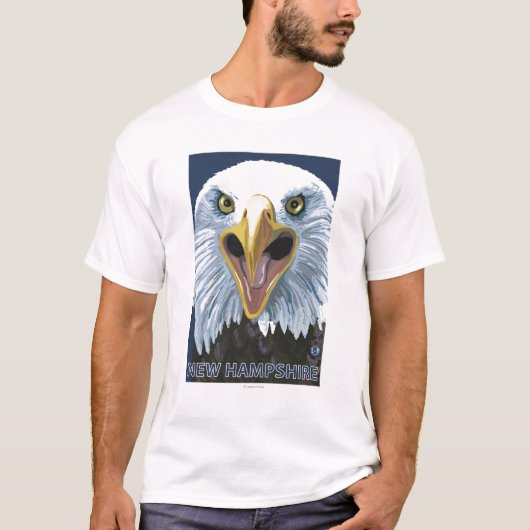 New Hampshire Eagle Up Close T-shirt (Voorkant)