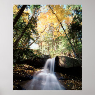 New Hampshire, een waterval in de White Poster