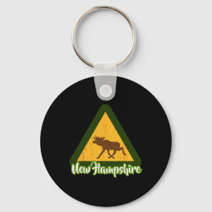 New Hampshire Eland Kamperen White Mountains Wildl Sleutelhanger