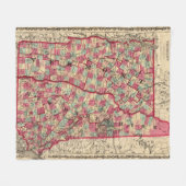 New Hampshire en Vermont 2 Fleece Deken (Voorkant (Horizontaal))