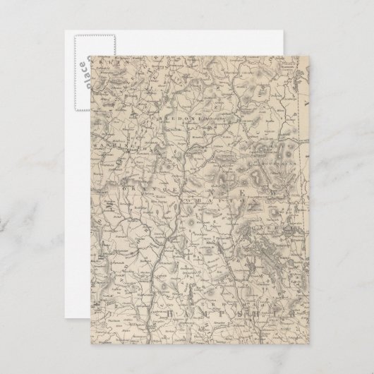 New Hampshire en Vermont Briefkaart (Voorkant / Achterkant)