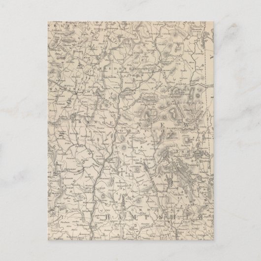 New Hampshire en Vermont Briefkaart (Voorkant)