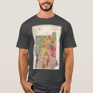  New Hampshire en Vermont Geology Map 1877 T-shirt