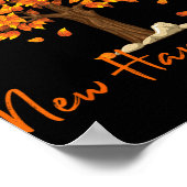 New Hampshire Fall Foliage Autumn Rustic Maple Oak Poster (Hoek)