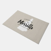 New Hampshire Familie Monogram Staat Doormat Deurmat (Schuin)