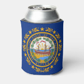 New Hampshire Flag Blikjeskoeler (Blikje Achterkant)