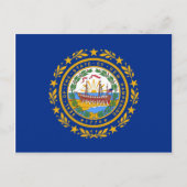 New Hampshire Flag Briefkaart (Voorkant)