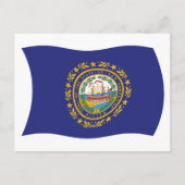 New Hampshire Flag Briefkaart (Voorkant)