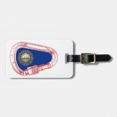 New Hampshire Flag Climate Carabiner Bagagelabel (Voorkant horizontaal)