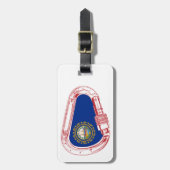 New Hampshire Flag Climate Carabiner Bagagelabel (Voorkant verticaal)