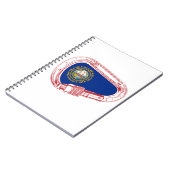 New Hampshire Flag Climate Carabiner Notitieboek (Linkerzijde)