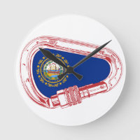 New Hampshire Flag Climate Carabiner