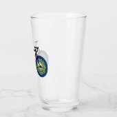 New Hampshire Flag Cycling Glas (Links)