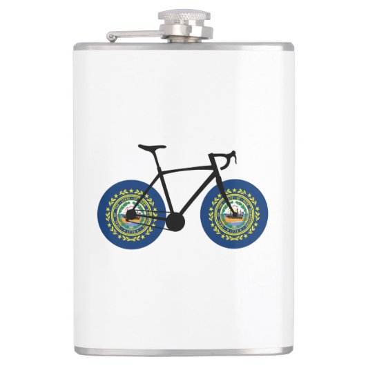 New Hampshire Flag Cycling Heupfles (Voorkant)