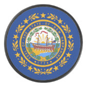 New Hampshire Flag Hockey Puck (Voorkant)