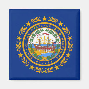 New Hampshire Flag Magneet