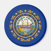 New Hampshire Flag Magneet (Voorkant)