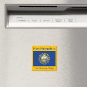 New Hampshire Flag Magnet (Insitu (Vaatwasser))