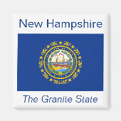 New Hampshire Flag Magnet (Voorkant)