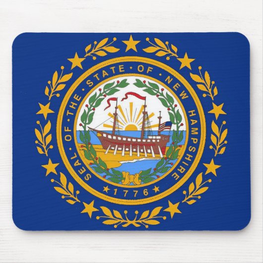 New Hampshire Flag Muismat (Voorkant)