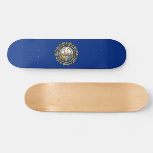 New Hampshire Flag Persoonlijk Skateboard (Horizontaal)