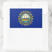 New Hampshire Flag Rechthoekige Sticker (Tas)